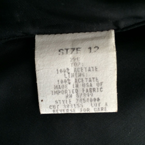 Vintage Donna Ricco Black sleeveless top/vest-12us - Picture 7 of 8